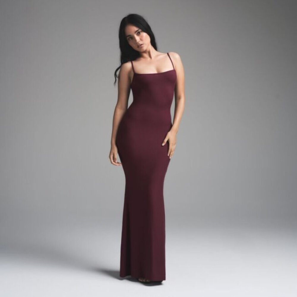 Skims Soft Lounge Long Slip Dress